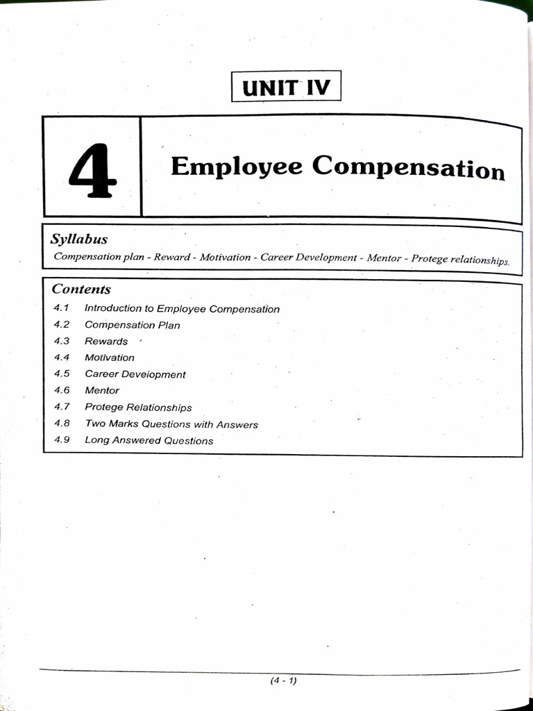 HRM UNIT - 4 | PDF | Cost Of Living | Compensation And Benefits
