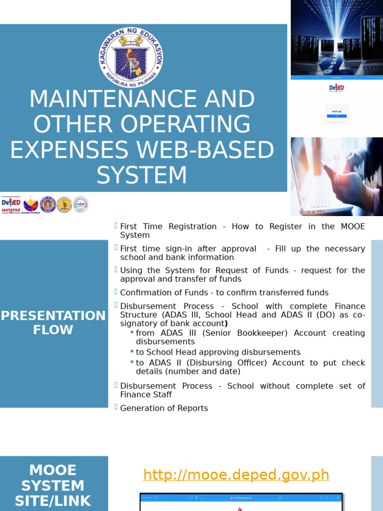 MOOE System User Guide and Processes | PDF | Value Added Tax | Money