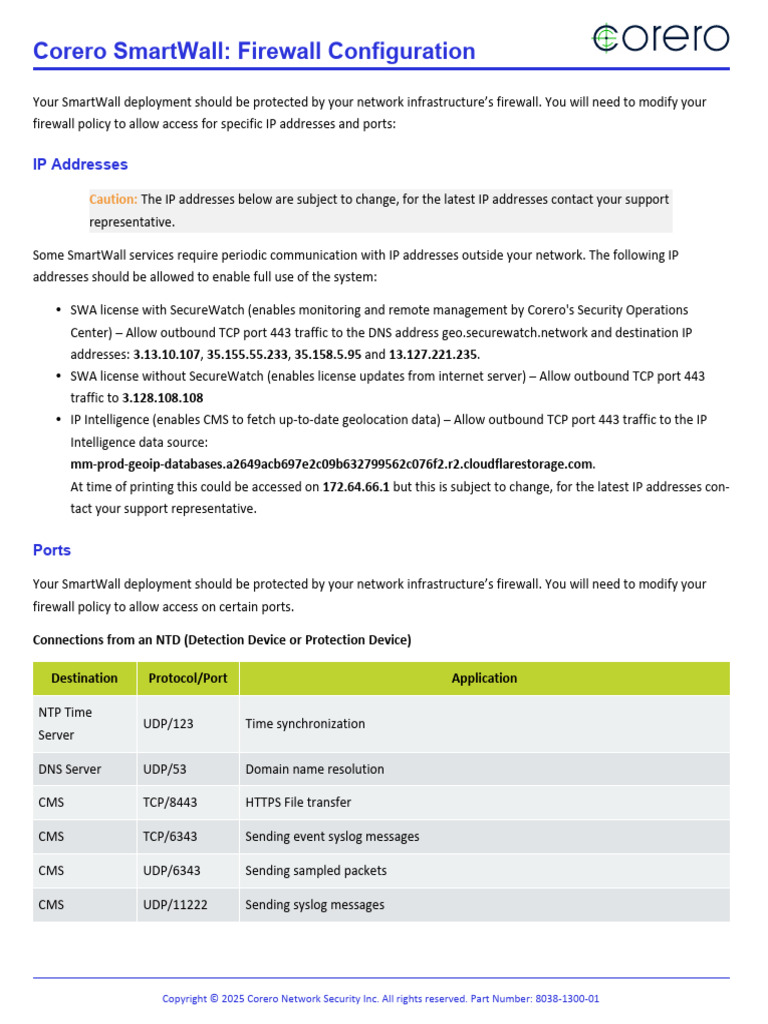 SmartWall Firewall Configuration Guide | PDF | Port (Computer ...