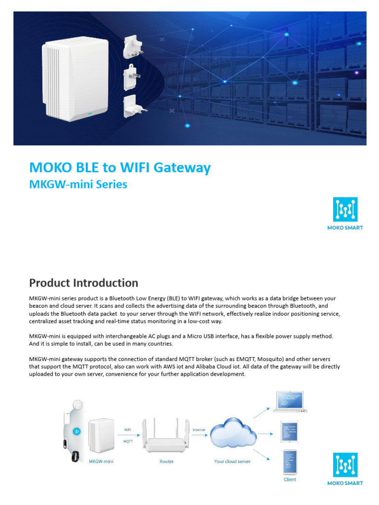 MOKO BLE to WiFi Gateway Overview | PDF | Wi Fi | Computer Networking