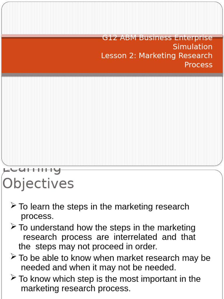 Marketing Research Process Overview | PDF | Sampling (Statistics ...