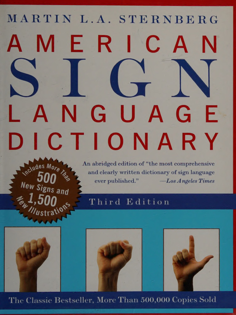 Abridged American Sign Language Dictionary | PDF | Hand | Stress ...