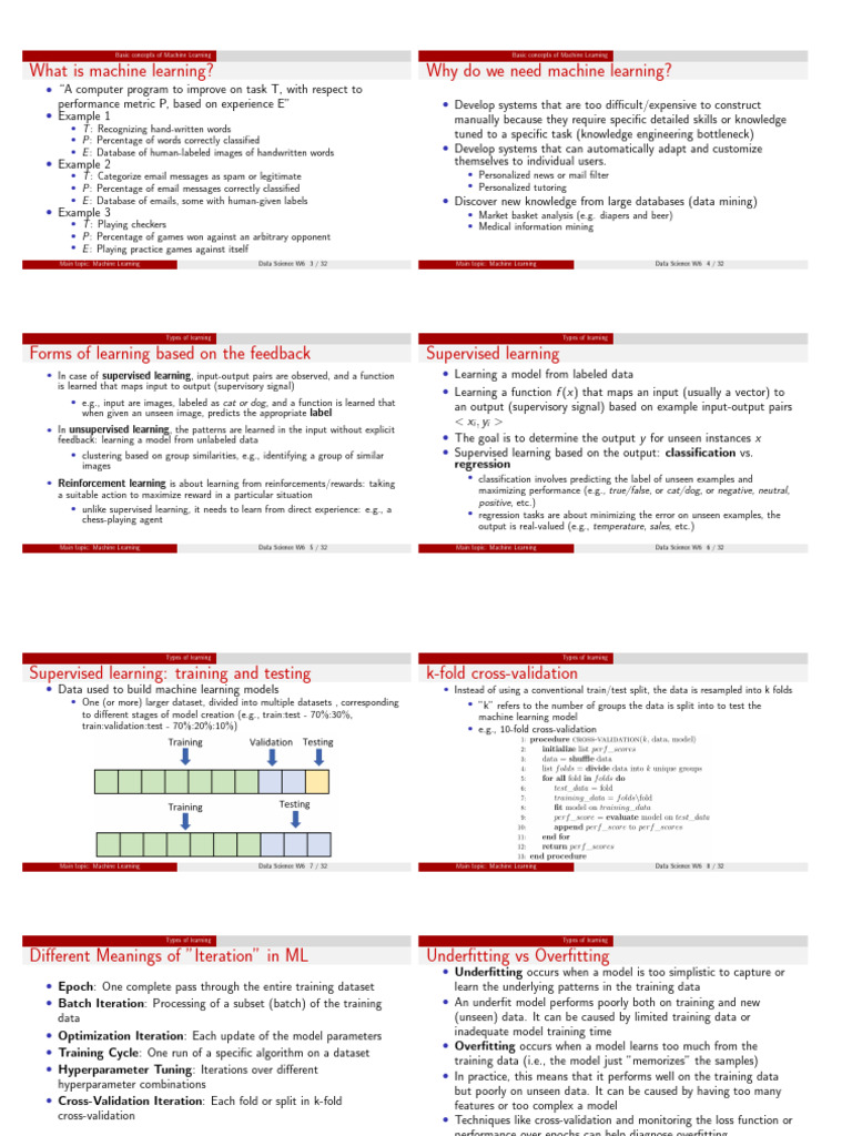 Introduction to Machine Learning Concepts | PDF | Receiver Operating ...