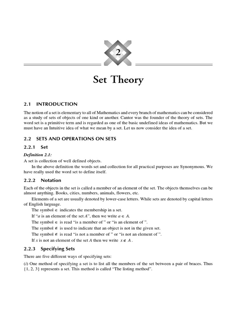 Set Theory Fundamentals Explained | PDF | Set (Mathematics) | Numbers