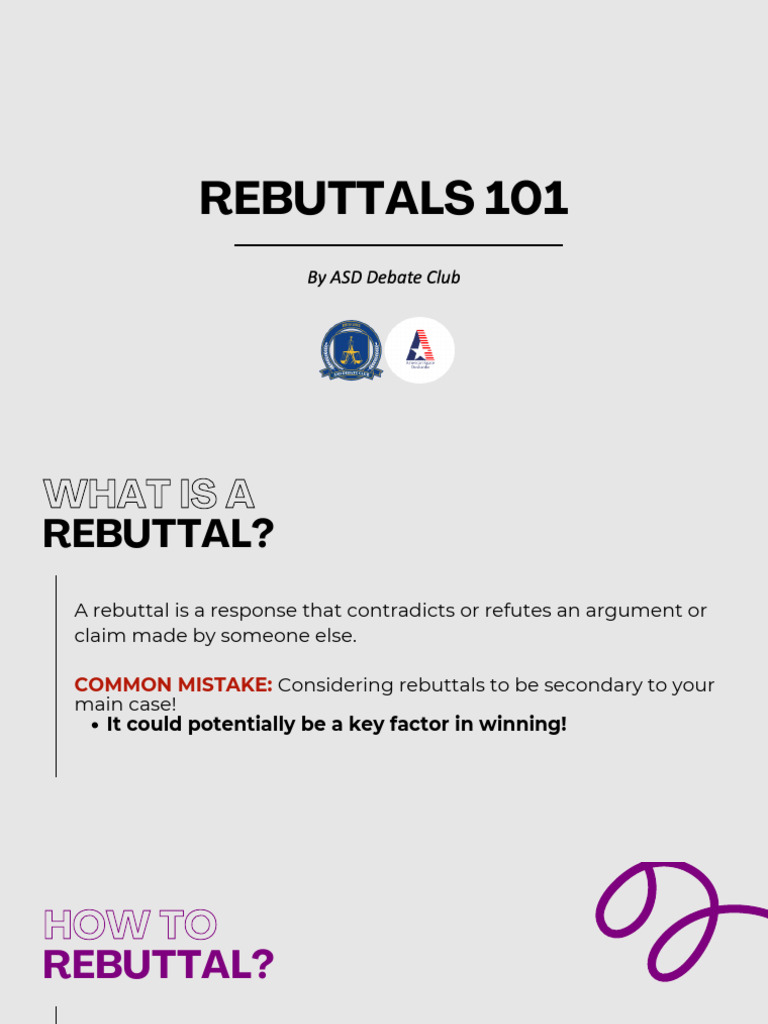 Rebuttals 101 | PDF | Human Communication | Communication