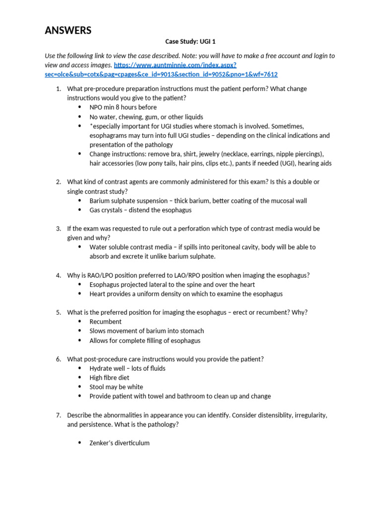 UGI Study Preparation and Procedures Guide | PDF