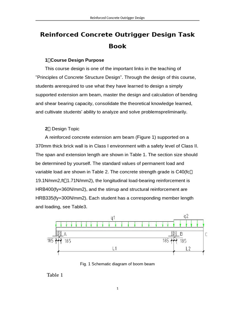 Reinforced Concrete Outrigger Design Guide | PDF | Beam (Structure ...