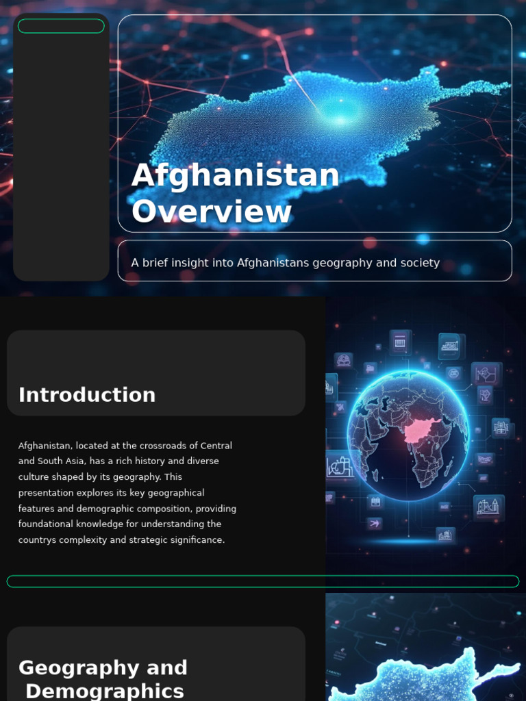 Afghanistan's Geography and Culture Overview | PDF | Afghanistan ...