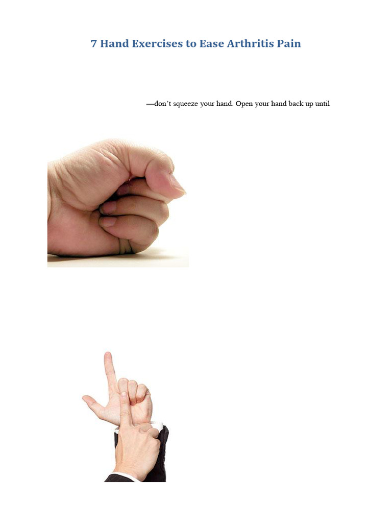 7 Hand Exercises for Arthritis Relief | PDF | Hand | Finger