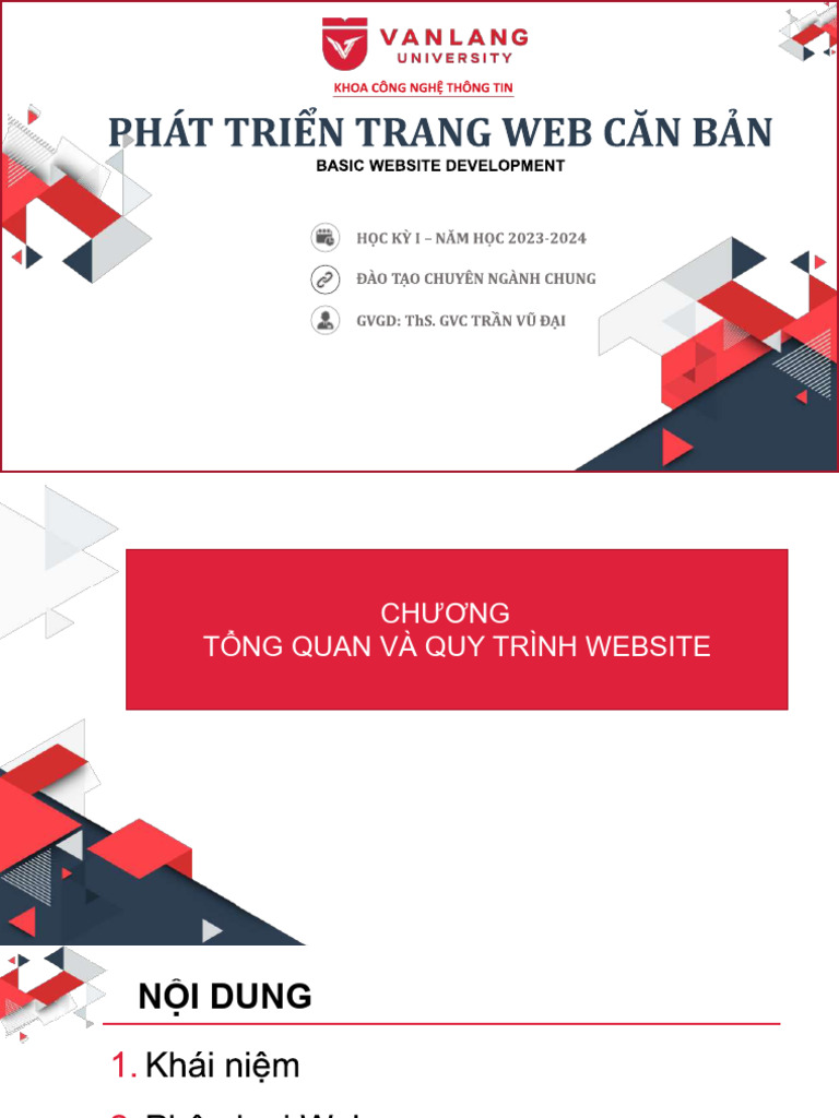 Chương 1 - T NG Quan Và Quy Trình Website | PDF