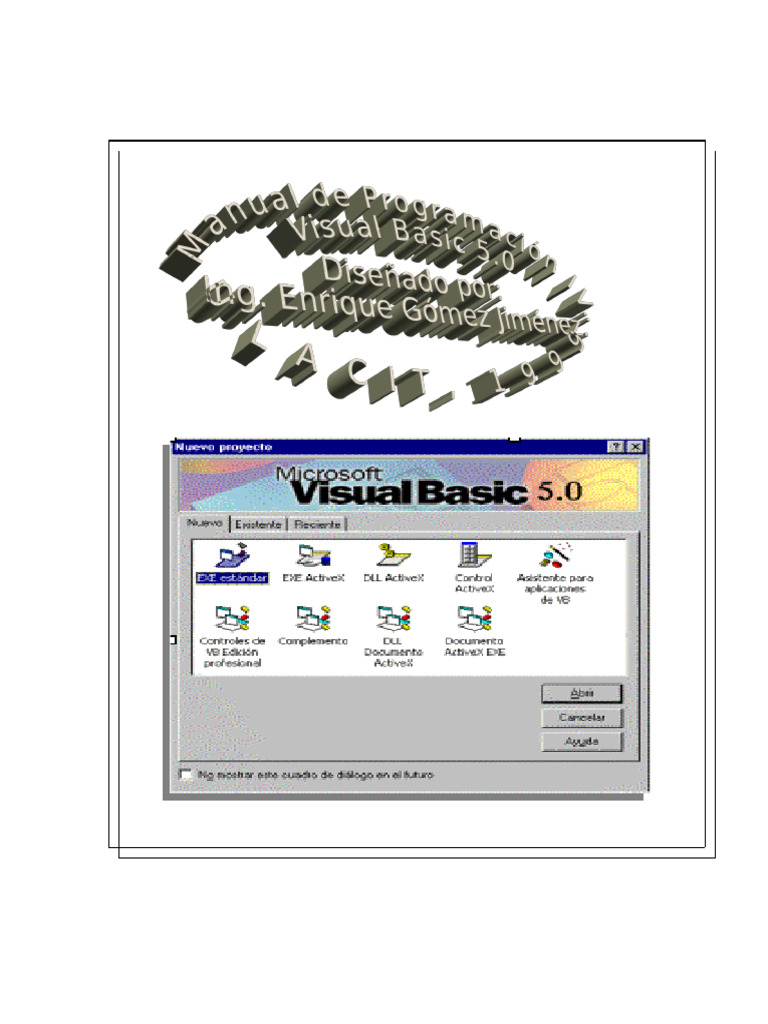 Introducción a Visual Basic 5.0 | PDF | Básico | Entorno de desarrollo ...