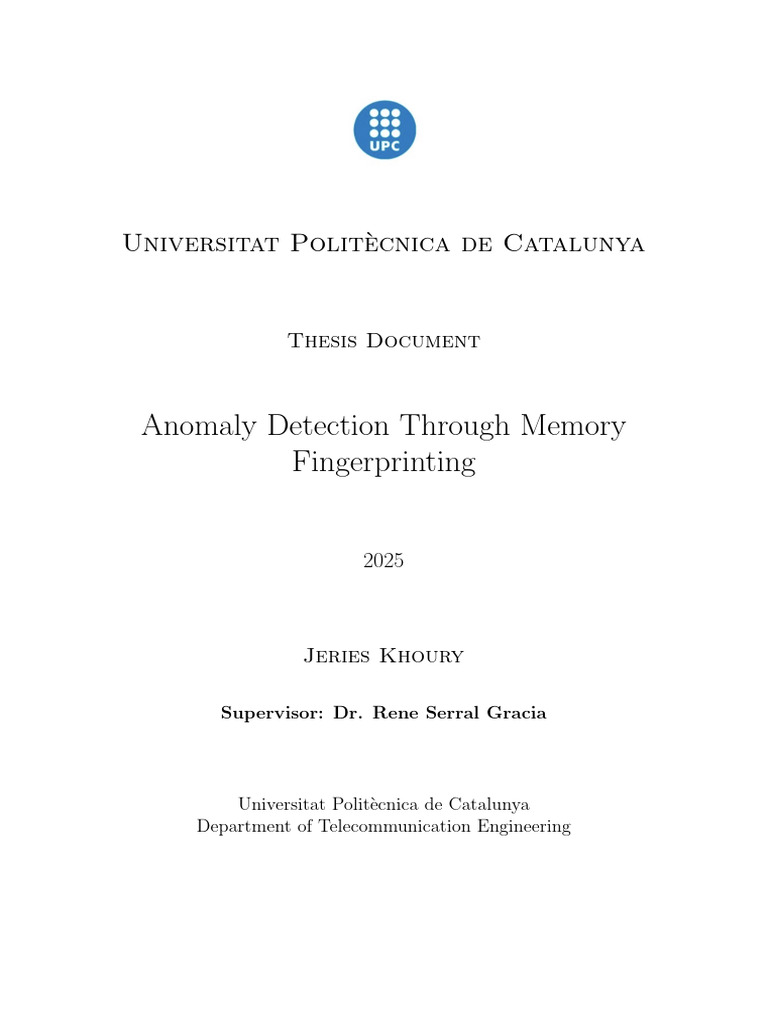 Memory Fingerprinting for Malware Detection | PDF | Wavelet