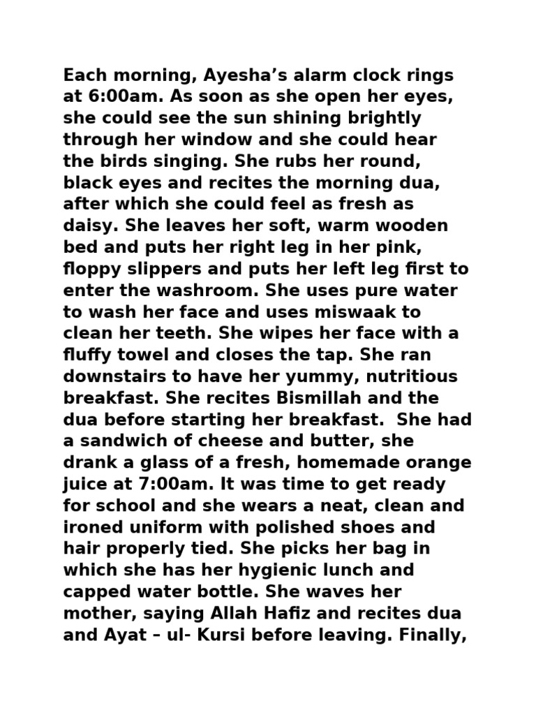 Ayesha's Morning Routine and Rituals PDF