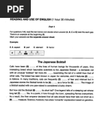 B2 Test 2 Reading & UOE Paper | PDF