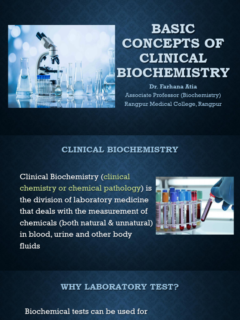 Clinical Biochemistry Fundamentals | PDF | Blood Plasma | Mole (Unit)