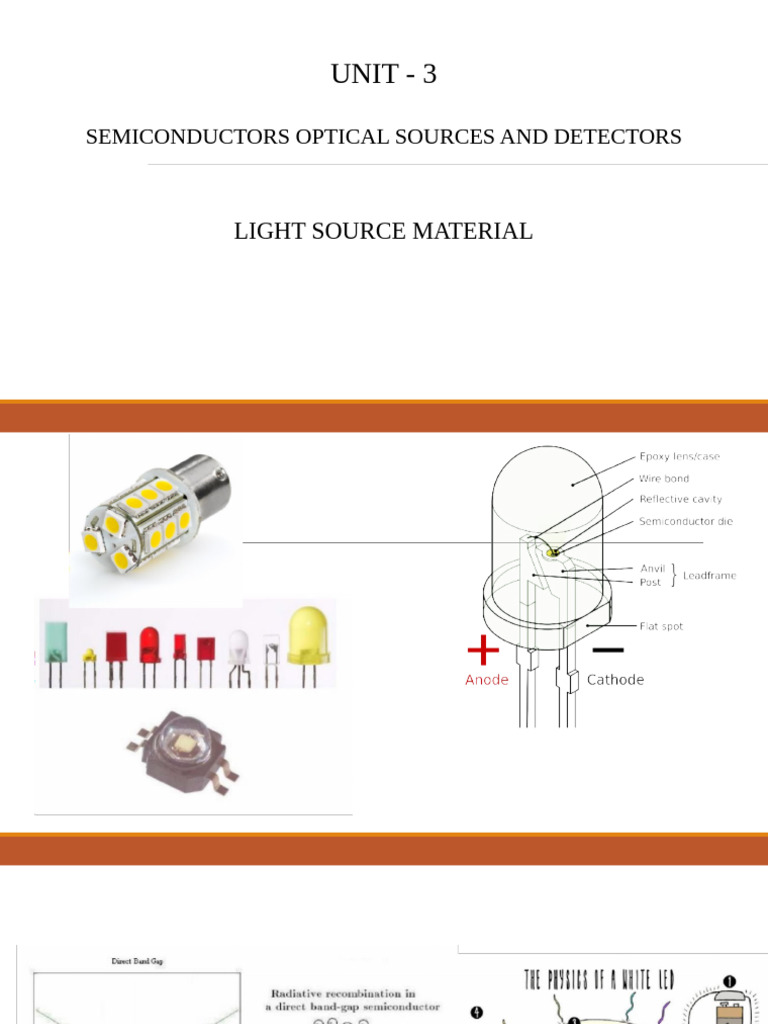 Semiconductor Light Sources for LEDs | PDF | Laser | Laser Diode