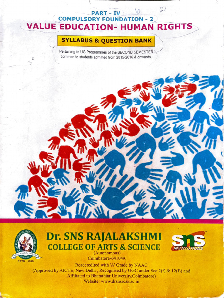 Value Education Human Rights | PDF