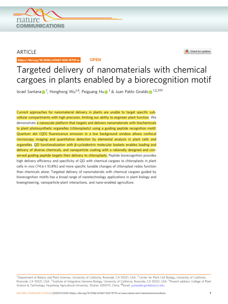 9. Targeted Delivery of Nanomaterials With Chemical Cargoes | PDF ...
