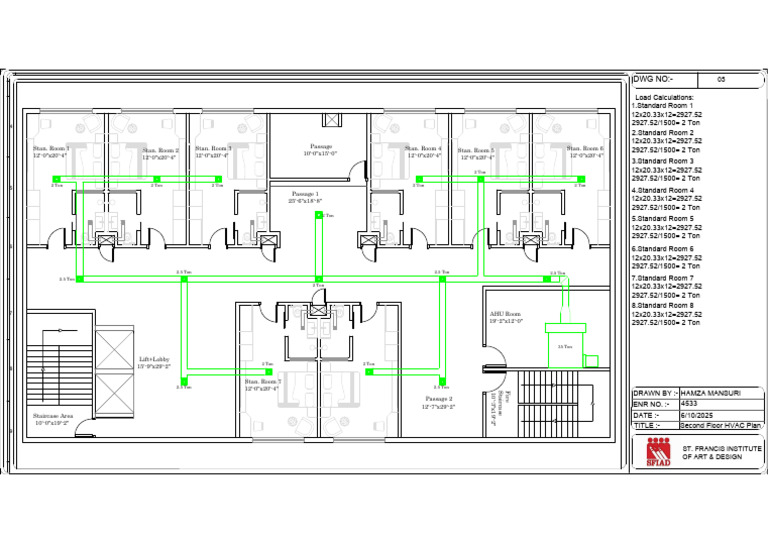 Second Floor HVAC Load Plan | PDF | Chess Theory | Chess Openings