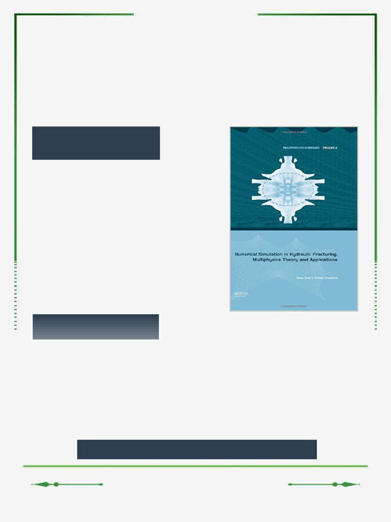 Numerical simulation in hydraulic fracturing : multiphysics theory and ...