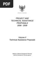 PROJECT AND TECHNICAL ASSISTANCE PROPOSALS 2006-2009 