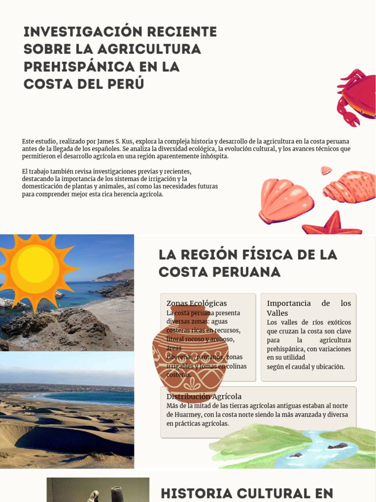 Recent Research on Pre Hispanic Agriculture in Coastal Peru - James Kus ...