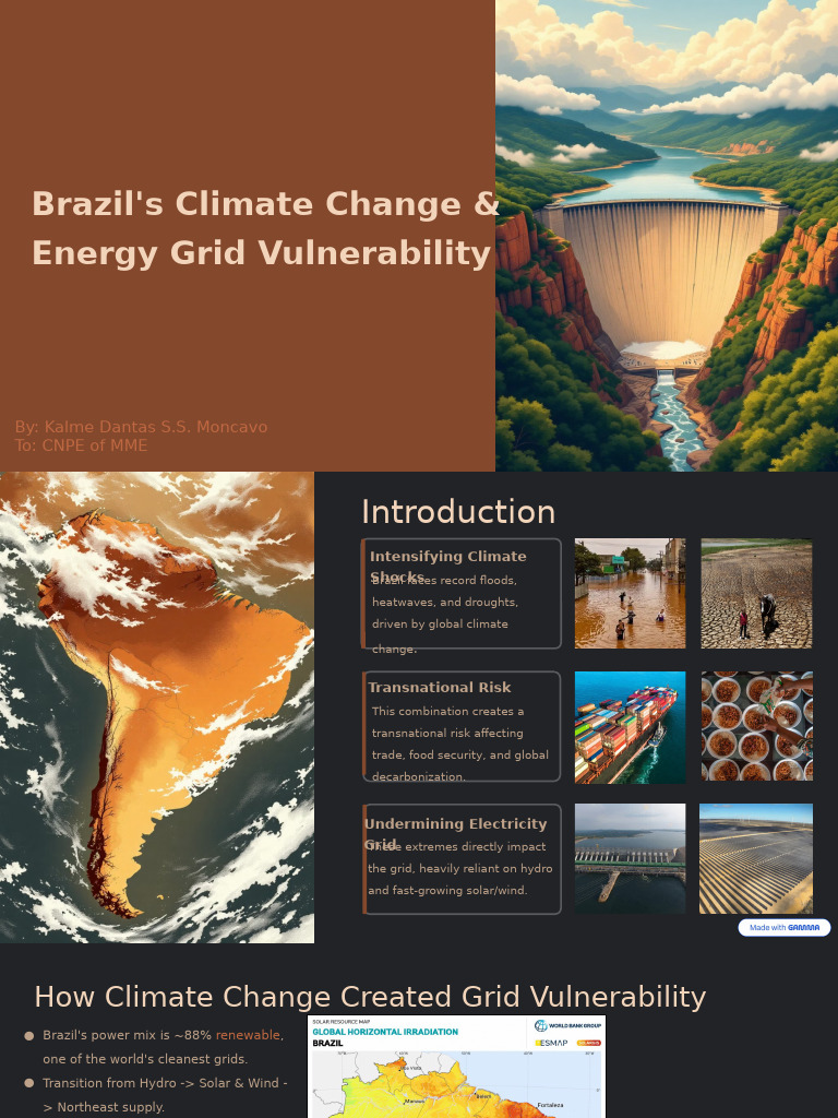Brazil's Climate Impact on Energy Grid | PDF | Climate Change ...