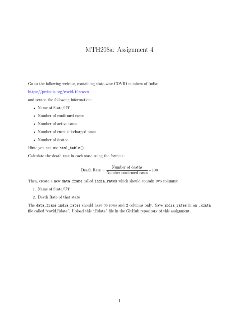Assignment 4 | PDF