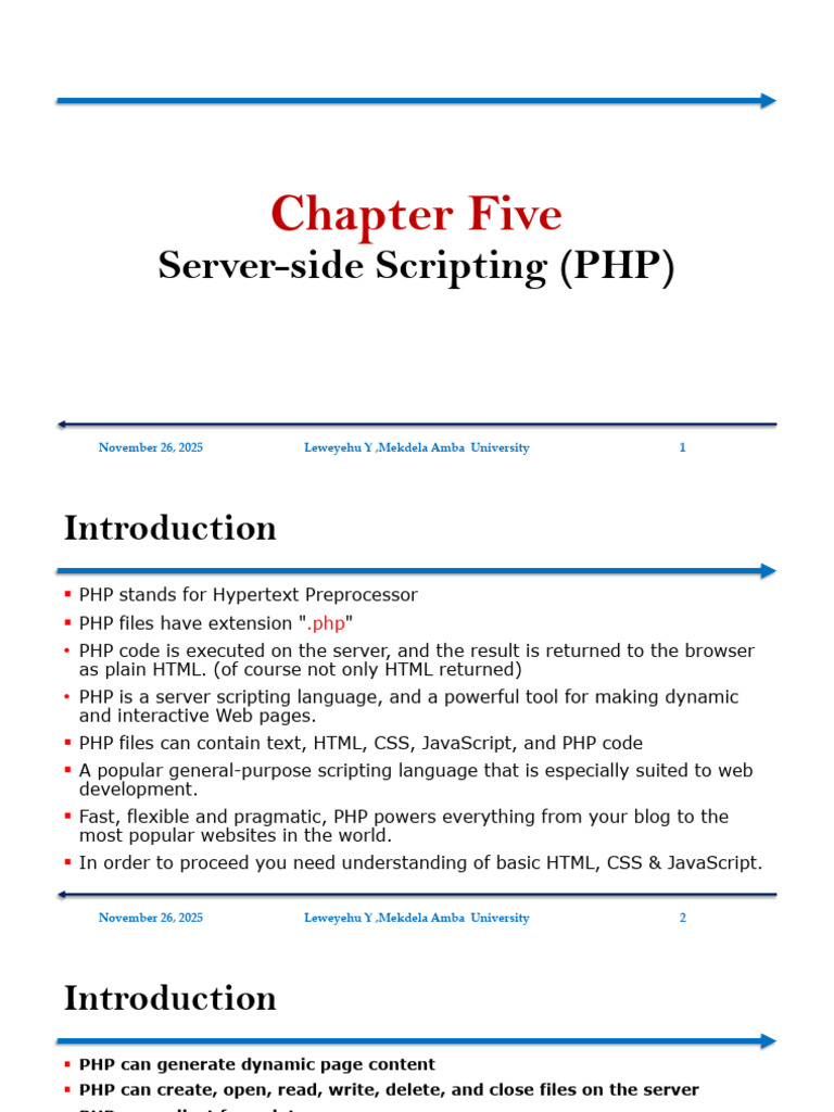PHP Server-Side Scripting Basics | PDF | Http Cookie | Php
