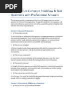 UN Competency-Based Interview Guide | PDF | Decision Making | Knowledge