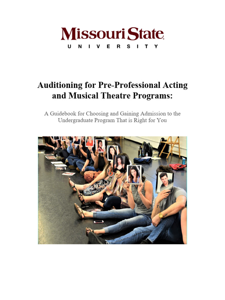 Pre-Professional Acting Audition Guide | PDF | Audition | Oral Literature