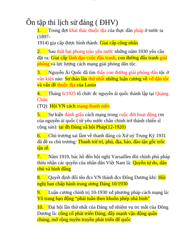 Ôn tập LSD | PDF