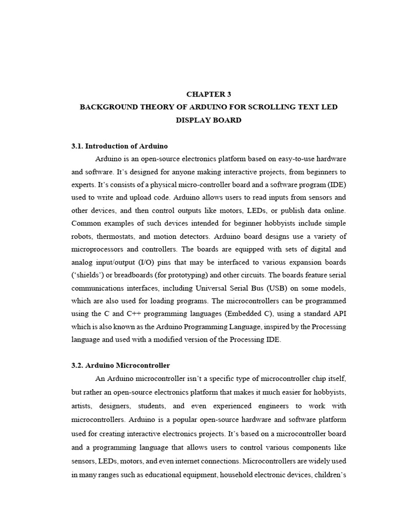 11.Chapter 3 Final | PDF | Arduino | Microcontroller