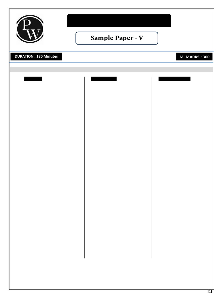 Sample Paper 5 Solution | PDF