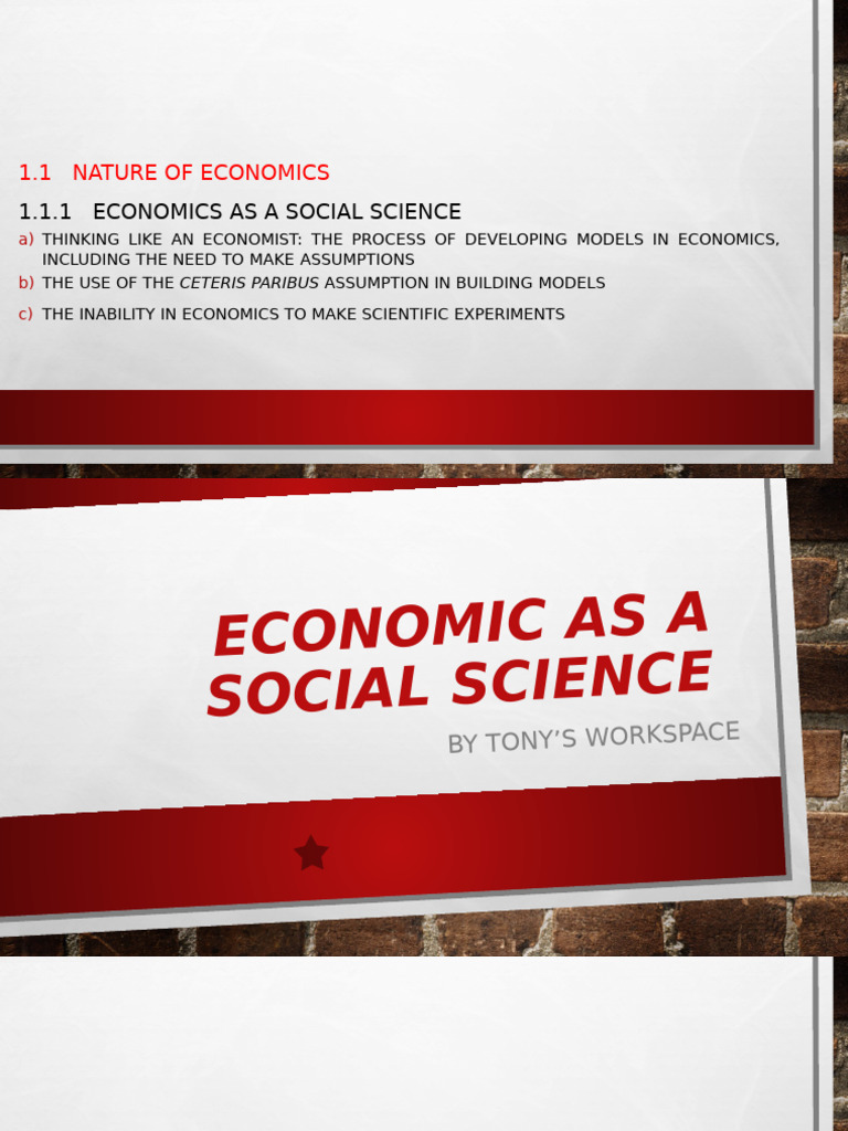 Understanding Economics as a Social Science | PDF | Economics | Economies