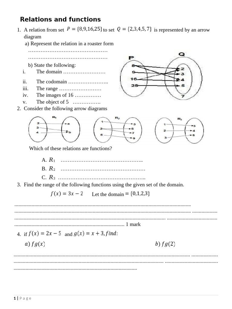 Understanding Relations and Functions | PDF