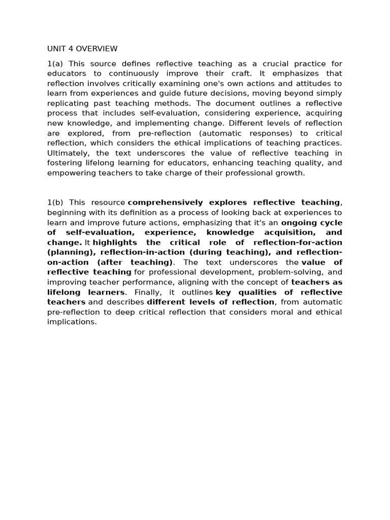 Unit 4 Overview 1 | PDF
