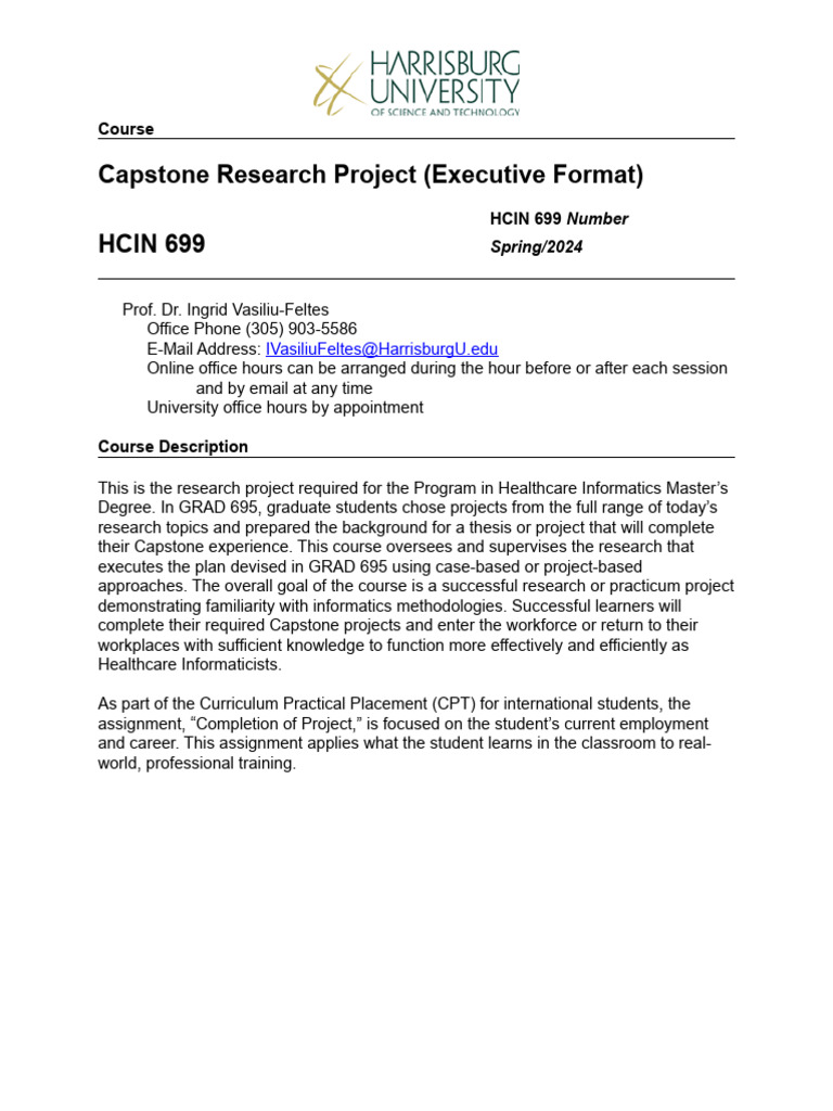 Capstone Research Project in Healthcare Informatics | PDF ...