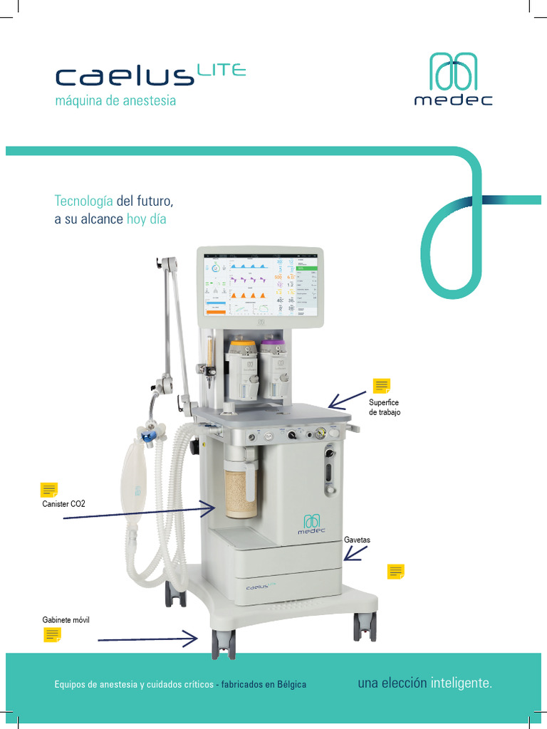 Máquina de Anestesia Caelus Lite | PDF | Respiración