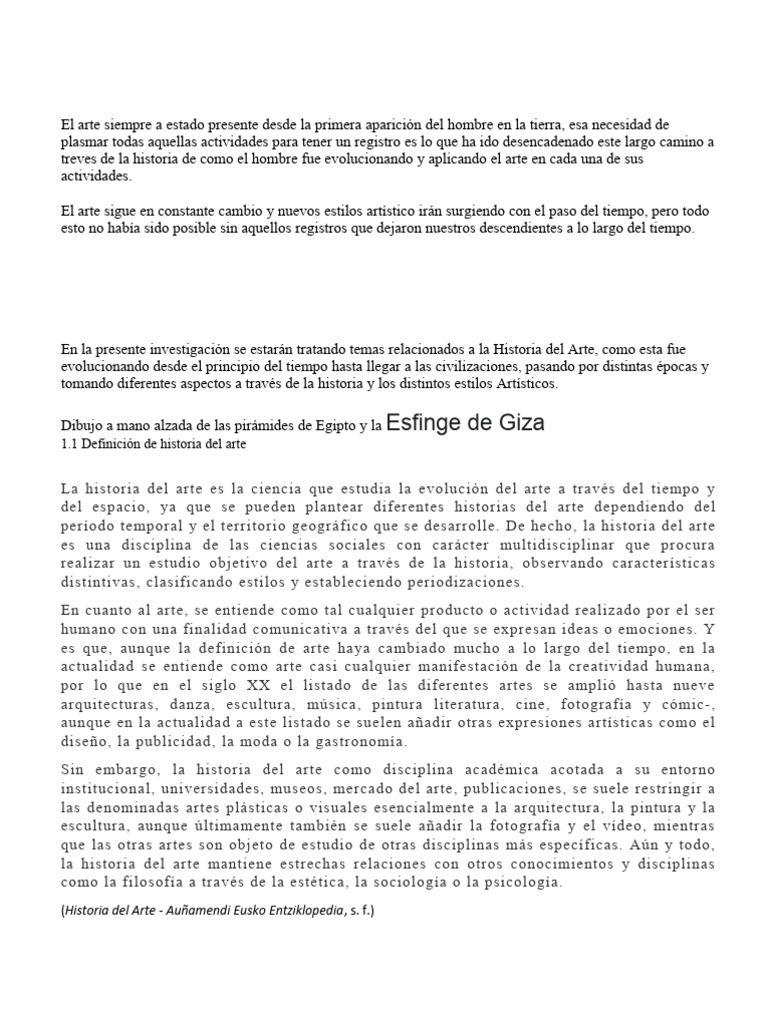Evolución de la Historia del Arte | PDF | Razón | Pinturas