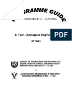 Programme Guide B.Tech Aerosopace Engineering