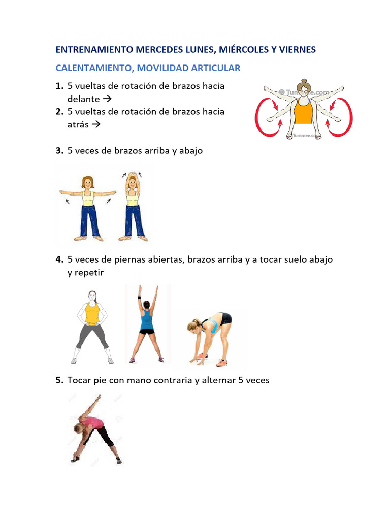 Entrenamiento de Fuerza y Movilidad | PDF