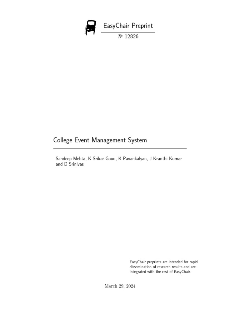 College Event Management System Overview | PDF | Usability ...