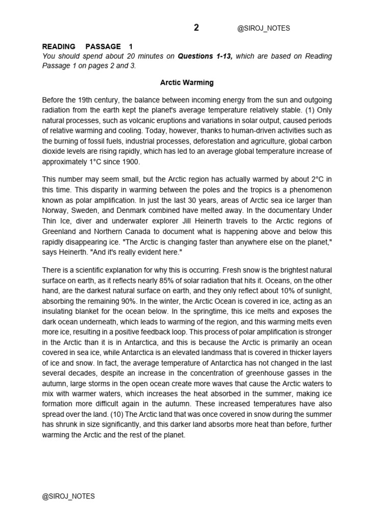 Arctic Warming and Its Global Impact | PDF | Ice | Climate Change