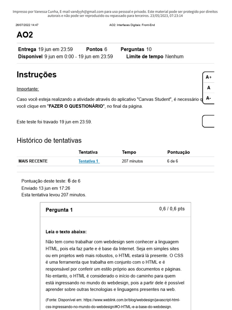 Fundamentos de HTML e CSS para Webdesign | PDF | Bootstrap (estrutura ...