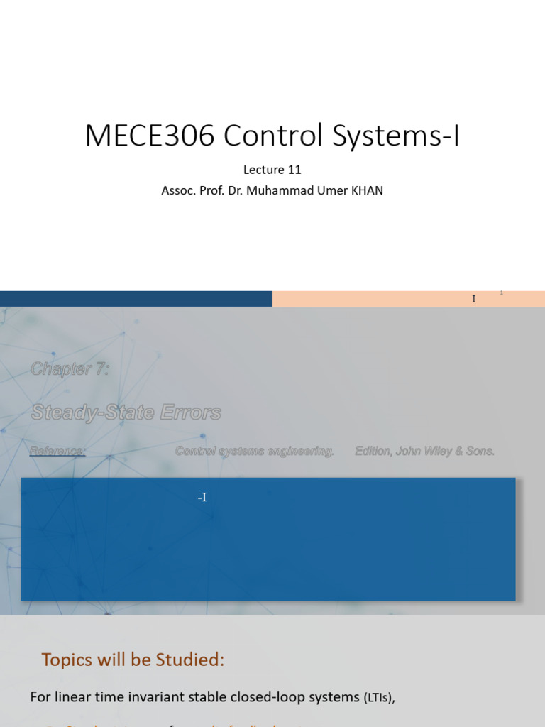 Steady-State Errors in Control Systems | PDF | Steady State | Control ...