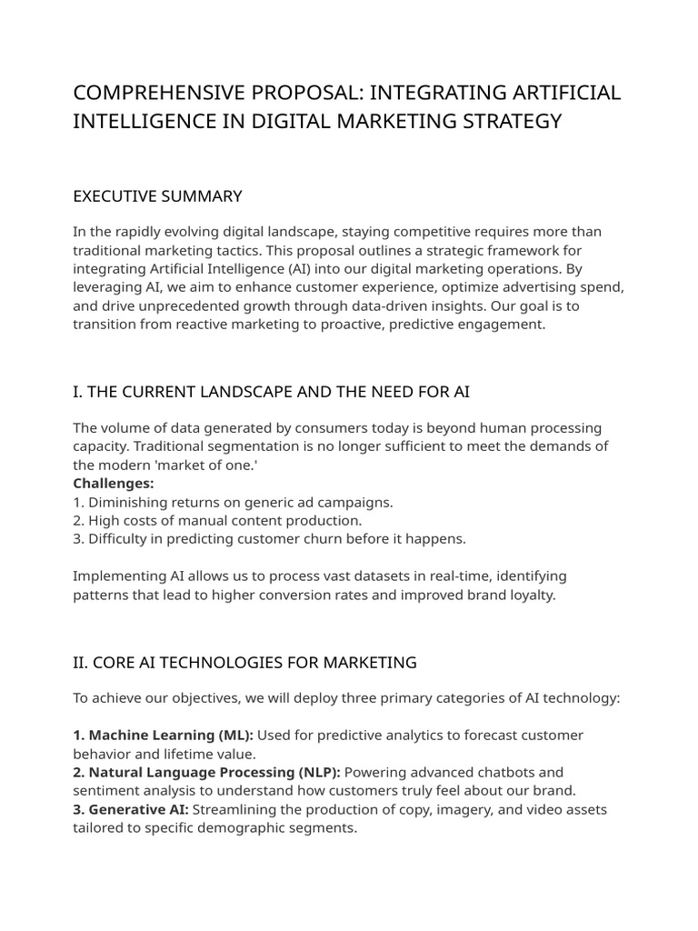 AI in Digital Marketing | PDF | Artificial Intelligence | Intelligence ...