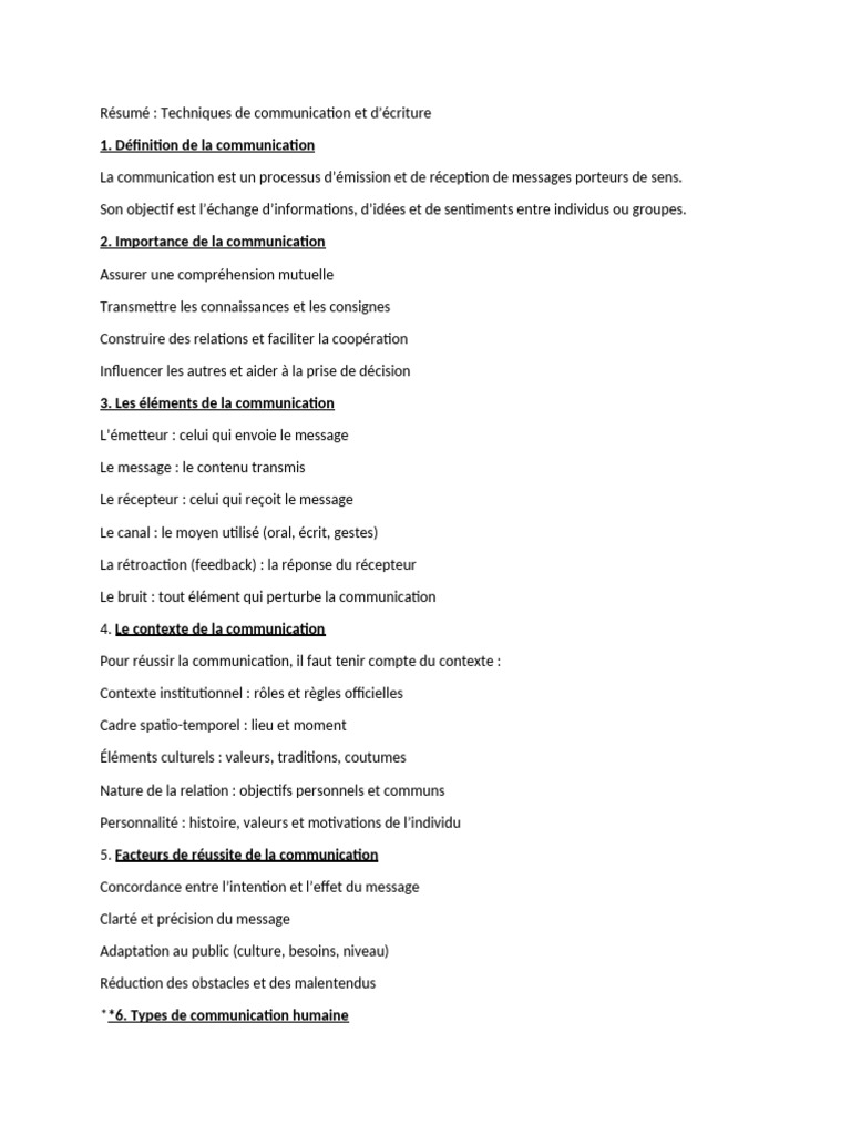 Techniques de communication efficaces | PDF