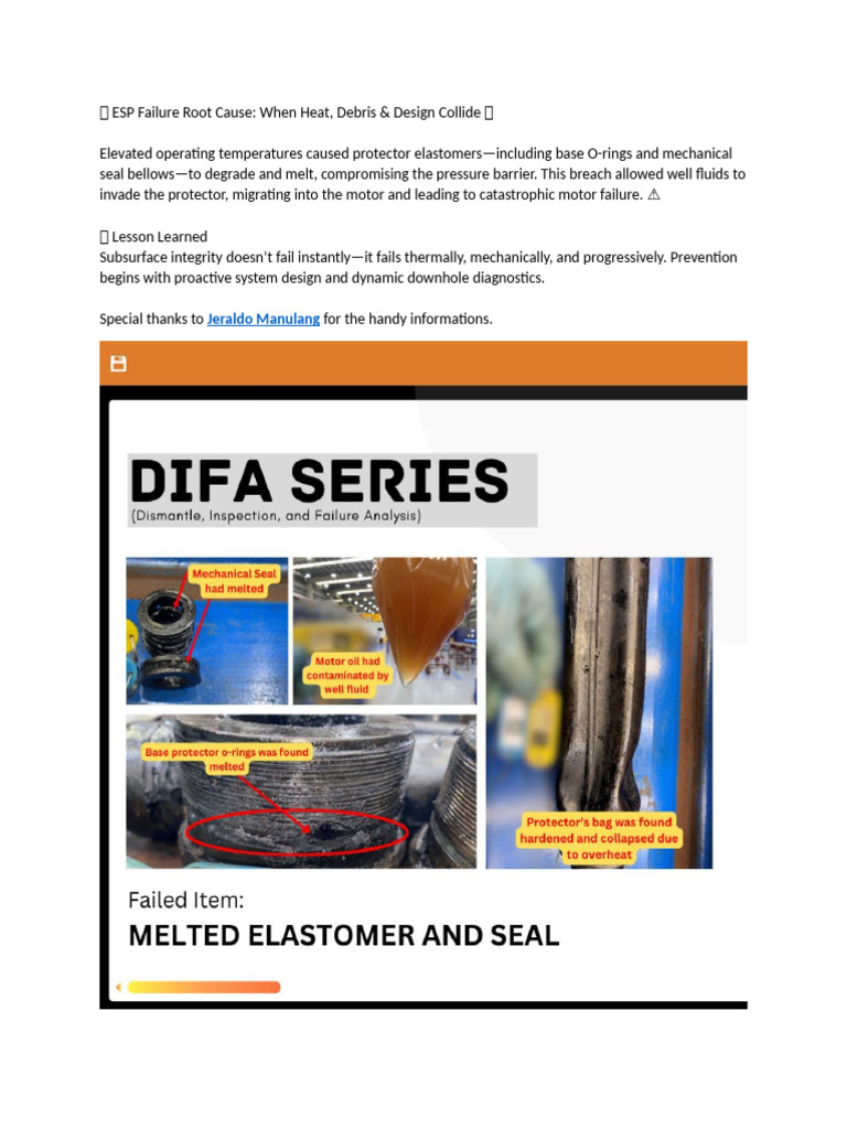 ESP Failure: Heat & Design Issues Explained | PDF