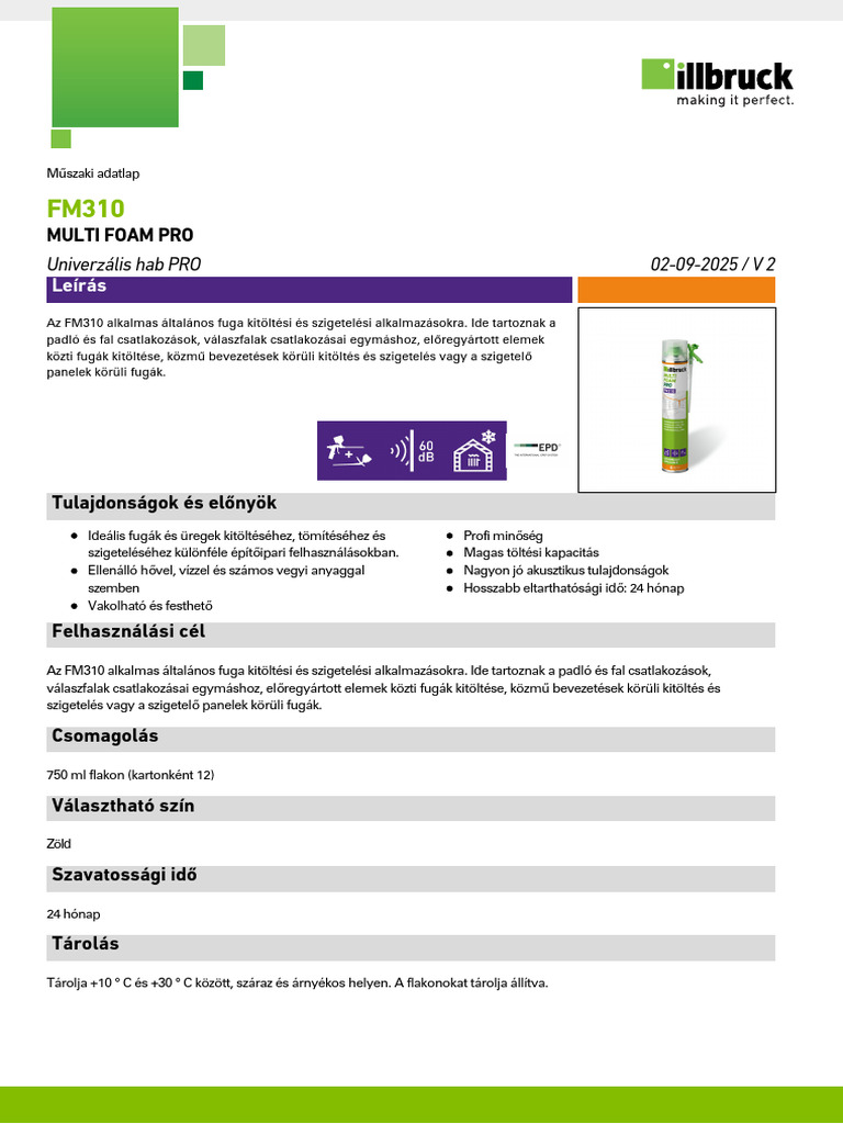 Ib Fm310 Datasheet Multi Foam Pro Hu-Hu v2 | PDF